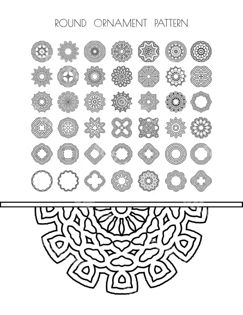 Doira bezatma ramkasi aylanma naqsh an'iy motiiflar qadimiy | Circle ornament frame circular pattern traditional motifs ancient