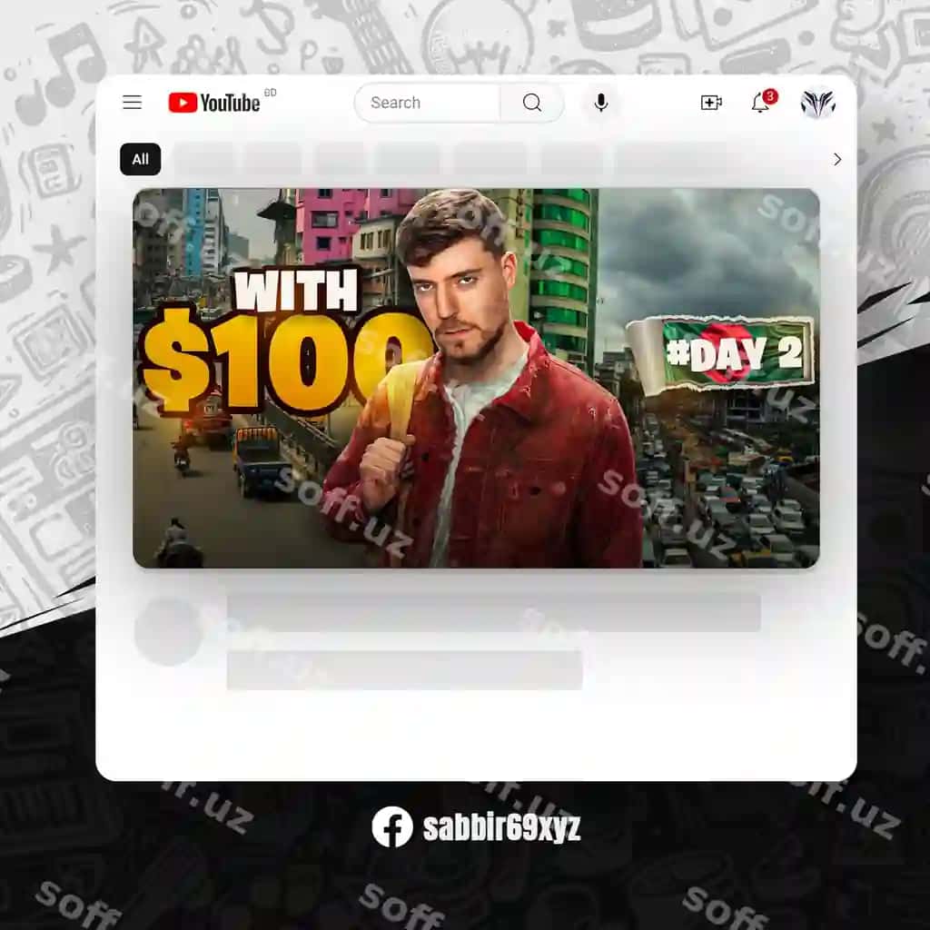 Mrbeast omon qolish youtube eskizi psd shabloni | Mrbeast survival youtube thumbnail psd teemplate