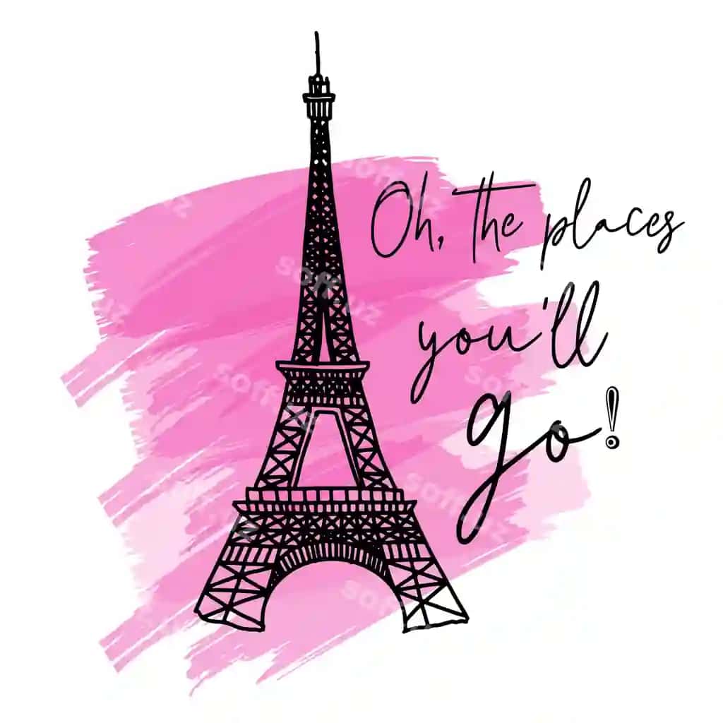 Eyfel minorasi yoqimli vektor 2023 zamonaviy | Eiffel tower cute vector 2023 modern