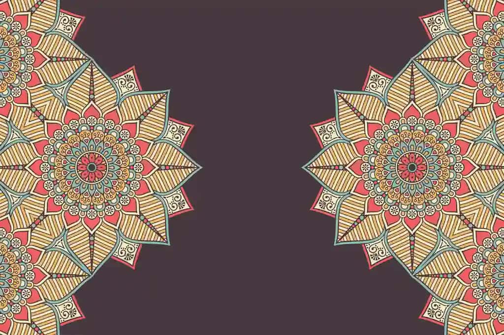 Hashamatli bezakli mandala dizayni fonida oltin rang vektori | Luxury ornamental mandala design background gold color vector