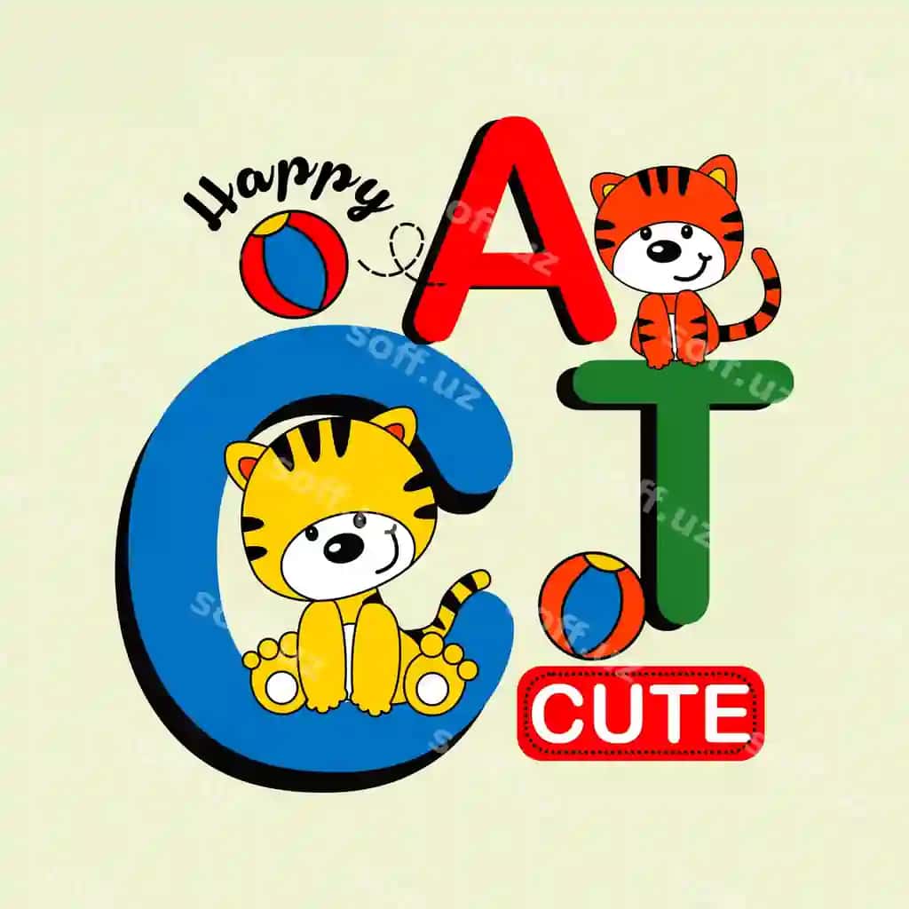 Chiroyli mushuklar dizayn karykatur vektor illustratsiyasi | Cute cats design cartoon vector illustration
