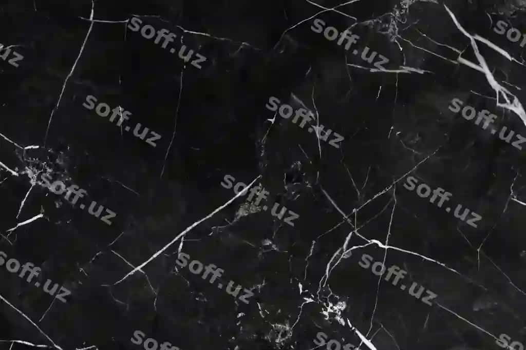 Yaqinlikdagi qora marmar teksturli fon | Close up black marble textured background