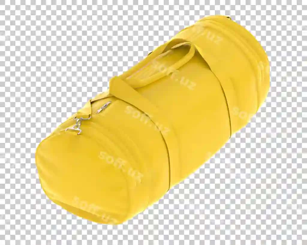 Sport sumkasi izolyatsiyalangan shaffof fon 3D renderlash illyustratsiyasi | Sport bag isolated transparent background 3d rendering illustration