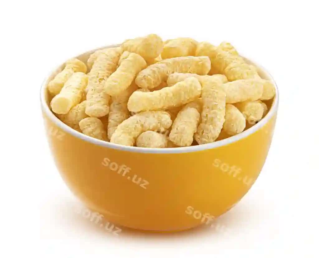 Shirin makkajo'xori sochqalari sariq qoshiq | Sweet corn sticks yellow bowl
