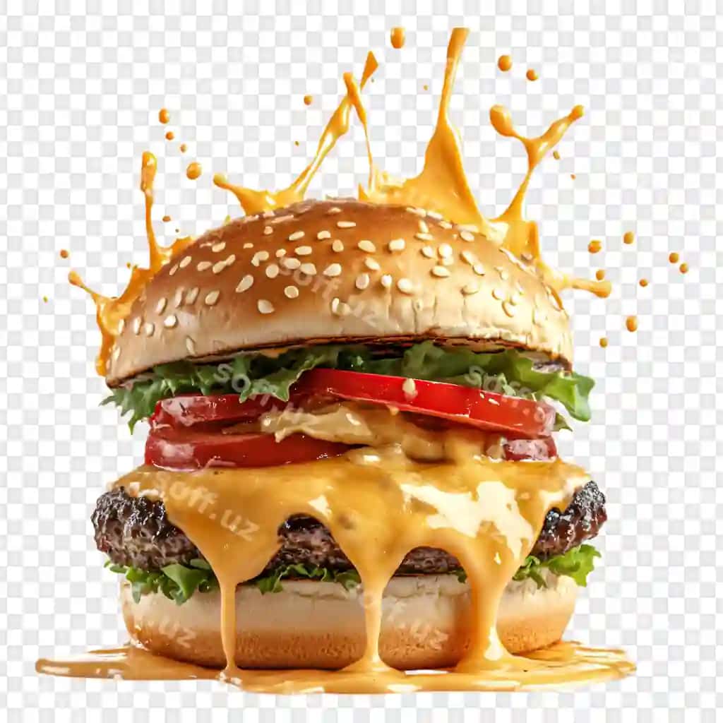 Damlamali pishloqli mazali cheeseburger | Delicious cheeseburger with dripping cheese