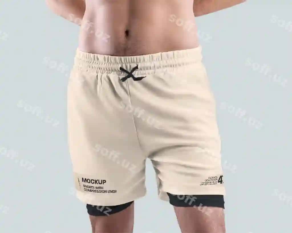 Erkaklar uchun qisqa mockup | Mens short mockup