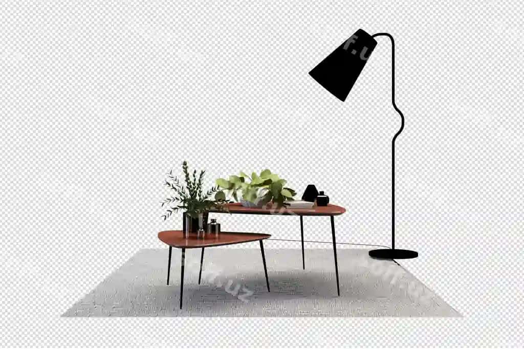 Stol lampasi 3d rendering ajraltirilgan | Table lamp 3d rendering isolated