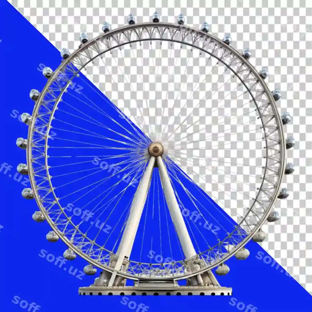 London ko'zi shaffof fon | London eye transparent background