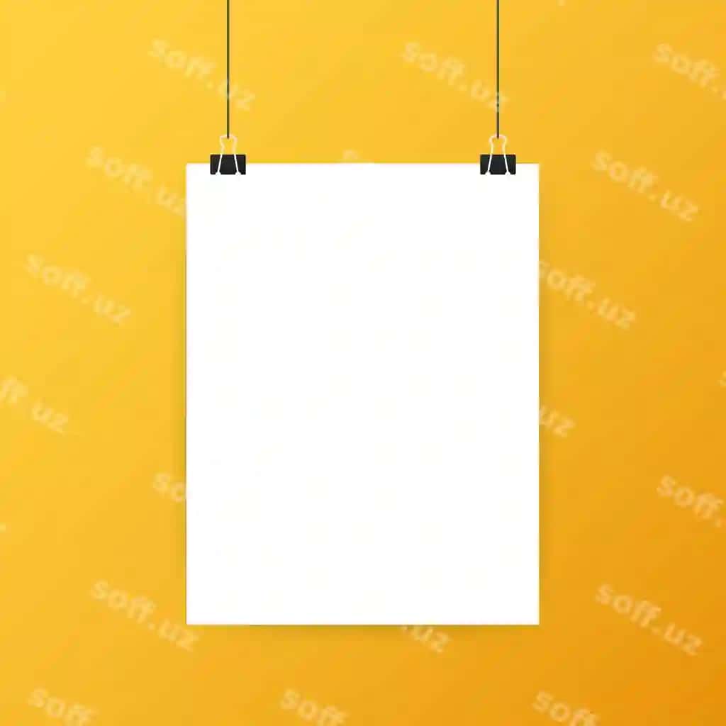 Oq poyezrlar asib turgan binder | White posters hanging binder