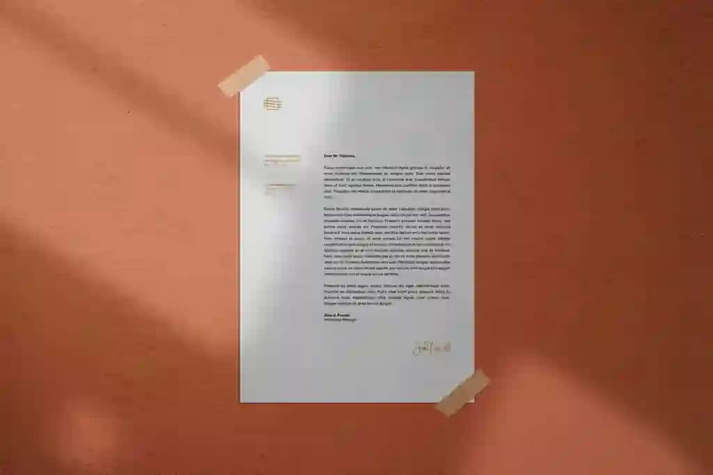 Soya tafsilotlari bilan devorga yopishtirilgan devor maketi | Poster taped wall mockup with shadow details