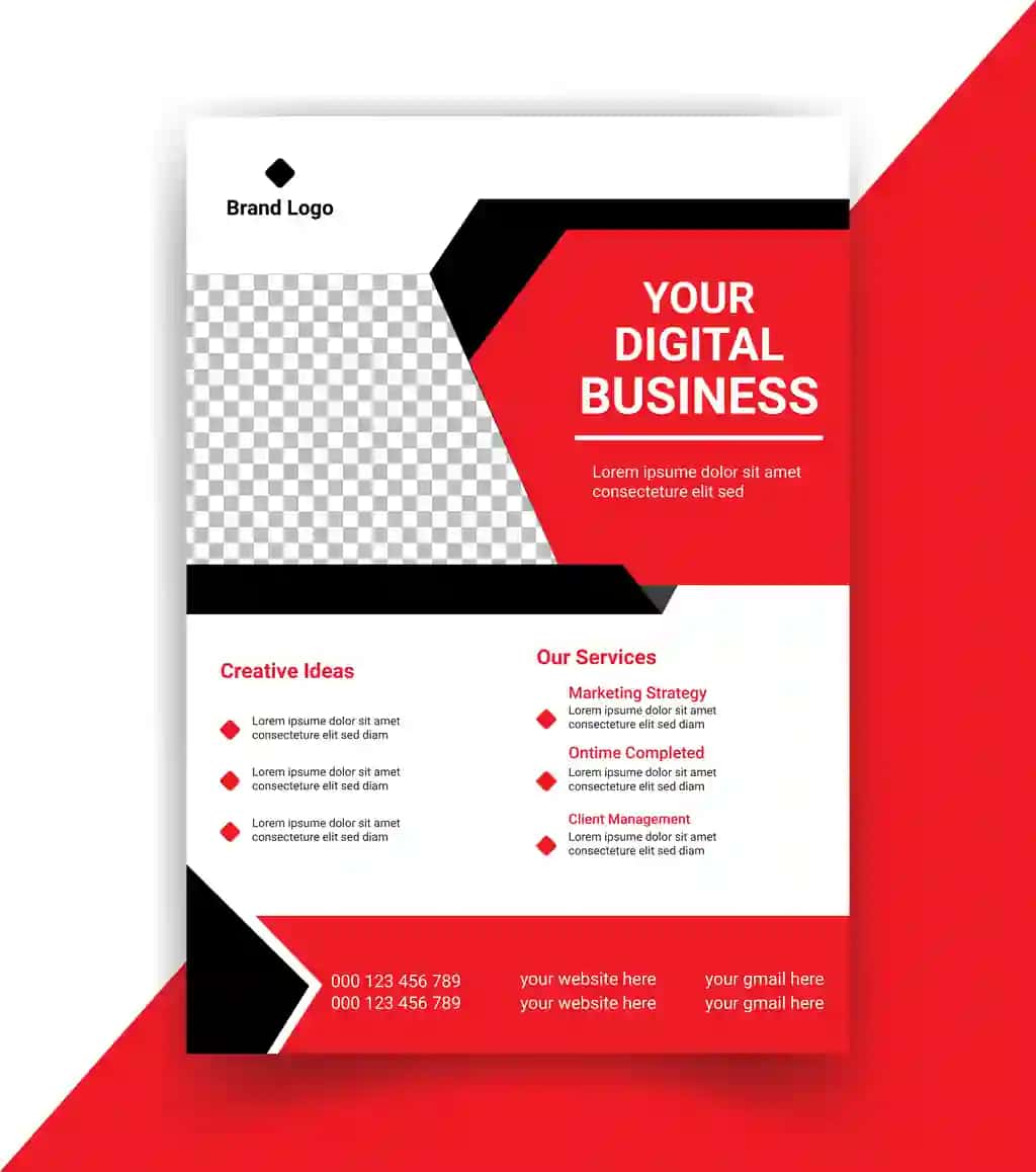 Vektorli kompaniya biznes varaqasi shabloni dizayni | Vector company business flyer template design