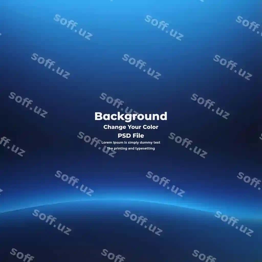 Psd mavhum ko'k gradient fon bo'sh ko'k tekstura | Psd abstract blue gradient background empty blue texture
