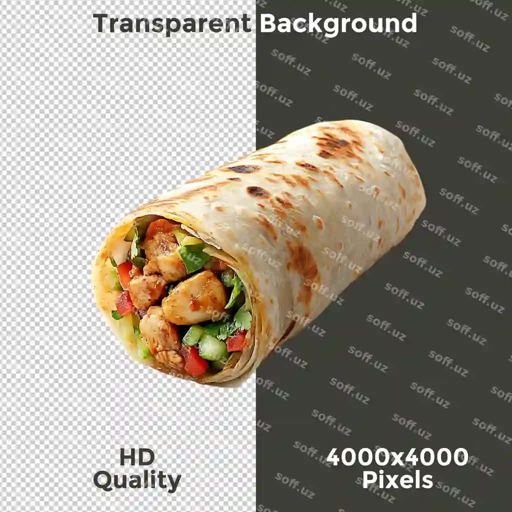"Yig'ib olinadigan" yozuvi tushirilgan burrito rasmi | Picture burrito with words retractable it