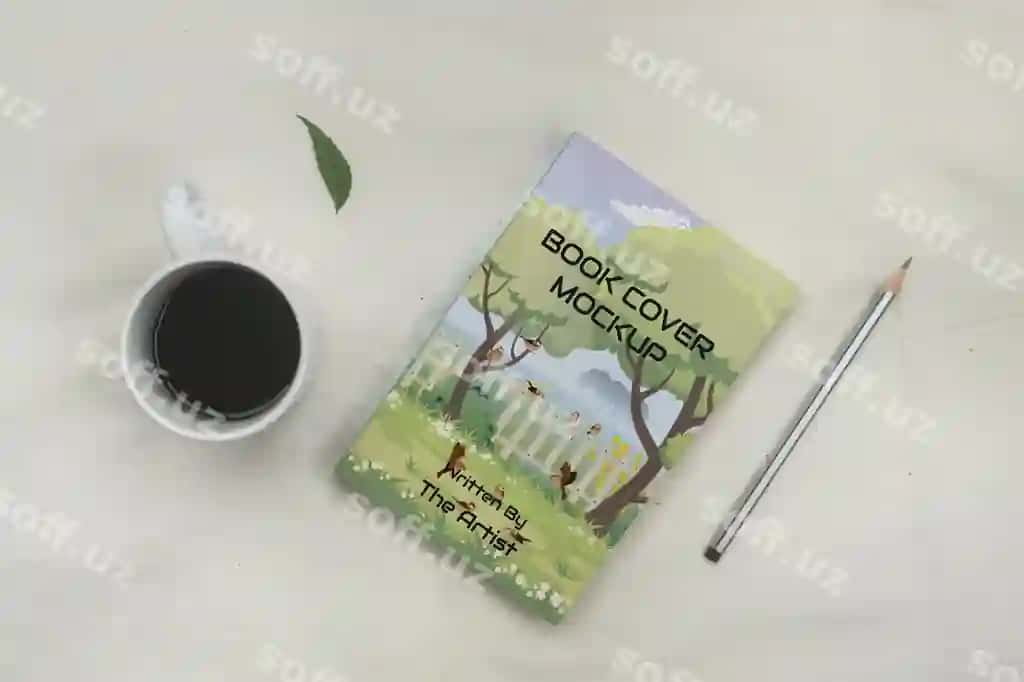 Kitob varaqi namunasi 9ttwenty tomonidan | Book cover mockup by 9ttwenty