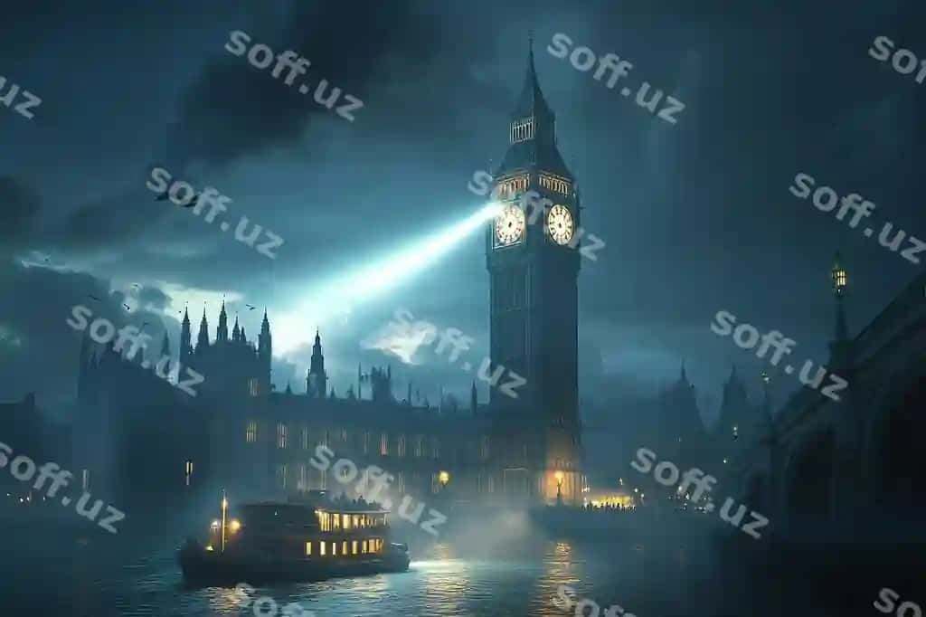 Suv yonidagi shahar soat tori, qayiq, suv | City by water with clock tower boat water