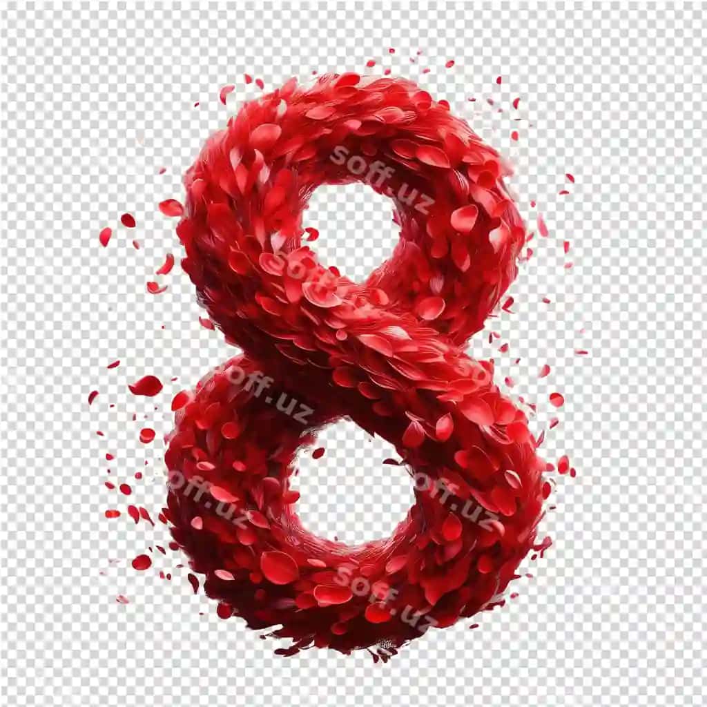 Ajraltirilgan 3d raqam aniq png Canva | Isolated 3d number clear png canva