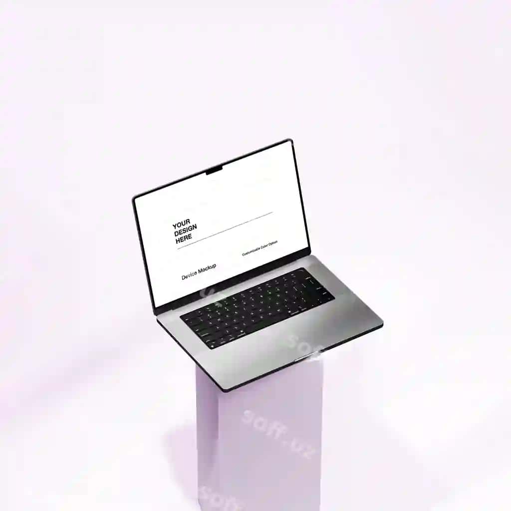 Brendlash qurilmasi ekran maketi | Branding device screen mockup