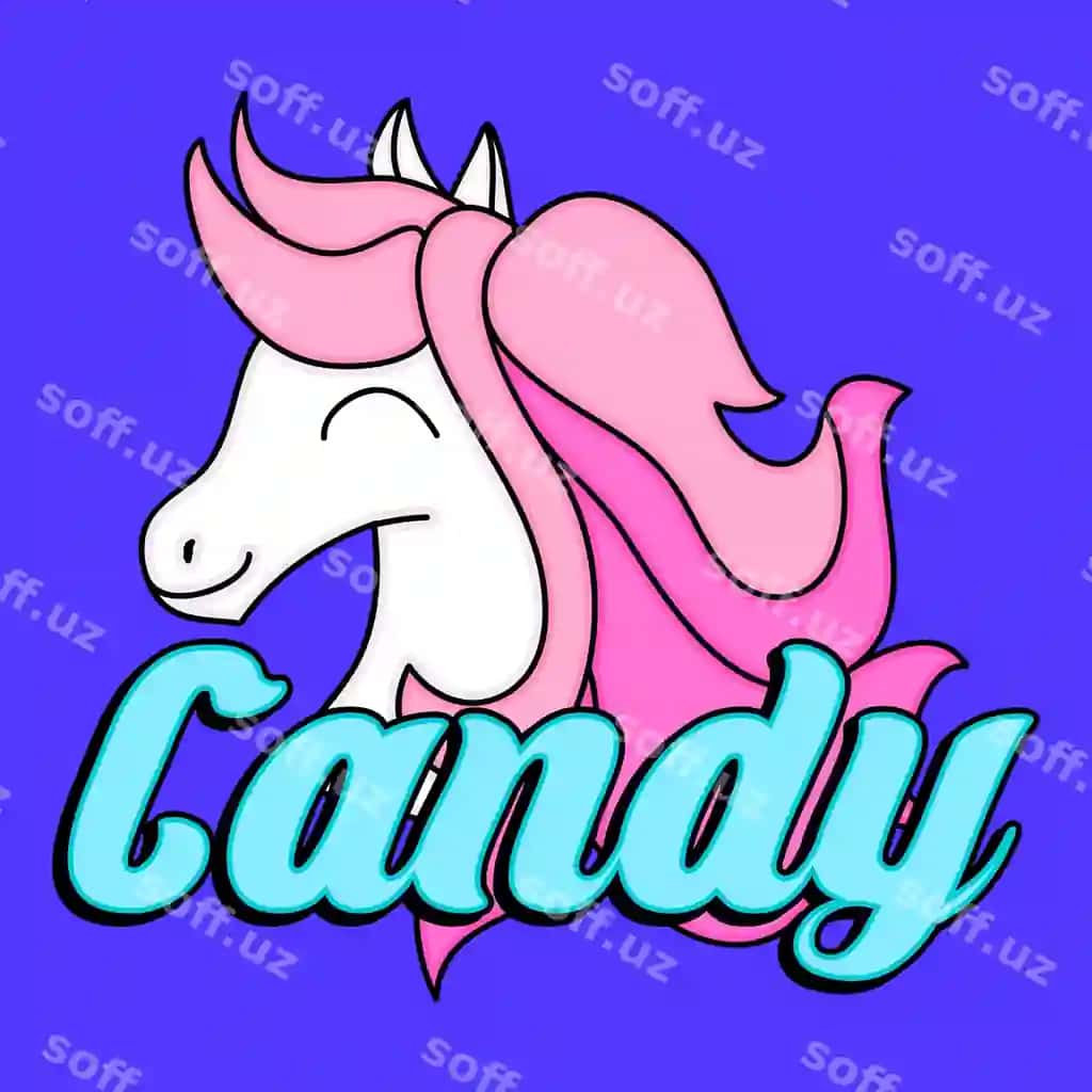 Chiroyli baxtli yelkan qizil sochli | Cute happy unicorn with pink hair