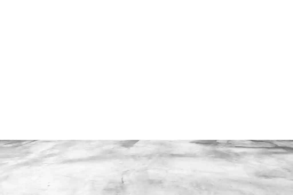 Bo'sh kulrang beton zamin izolyatsiya qilingan oq fon | Empty gray concrete floor isolated white background