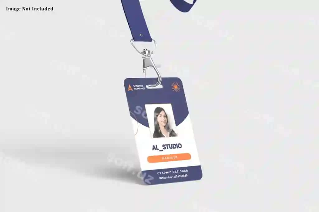 ID badji mockup | Id badge mockup