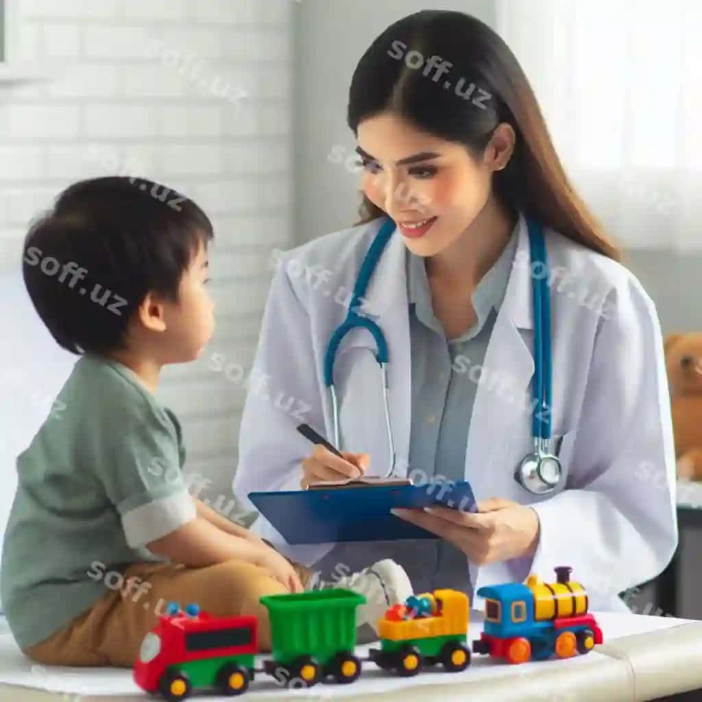 Ayol bolalar treni bilan yozmoqda | Woman is writing with child train 2
