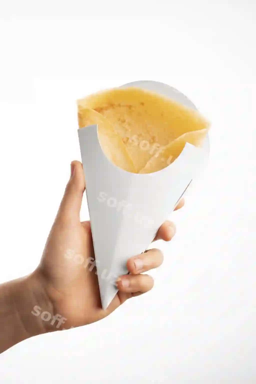 Ko'rish krep snack qadoqlash modeli | View crepe snack packaging mock up