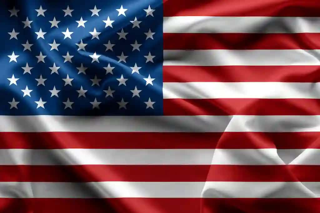 Amerika Qo'shma Shtatlari Amerika bayrog'i hilpirayapti | Waving american flag united states america
