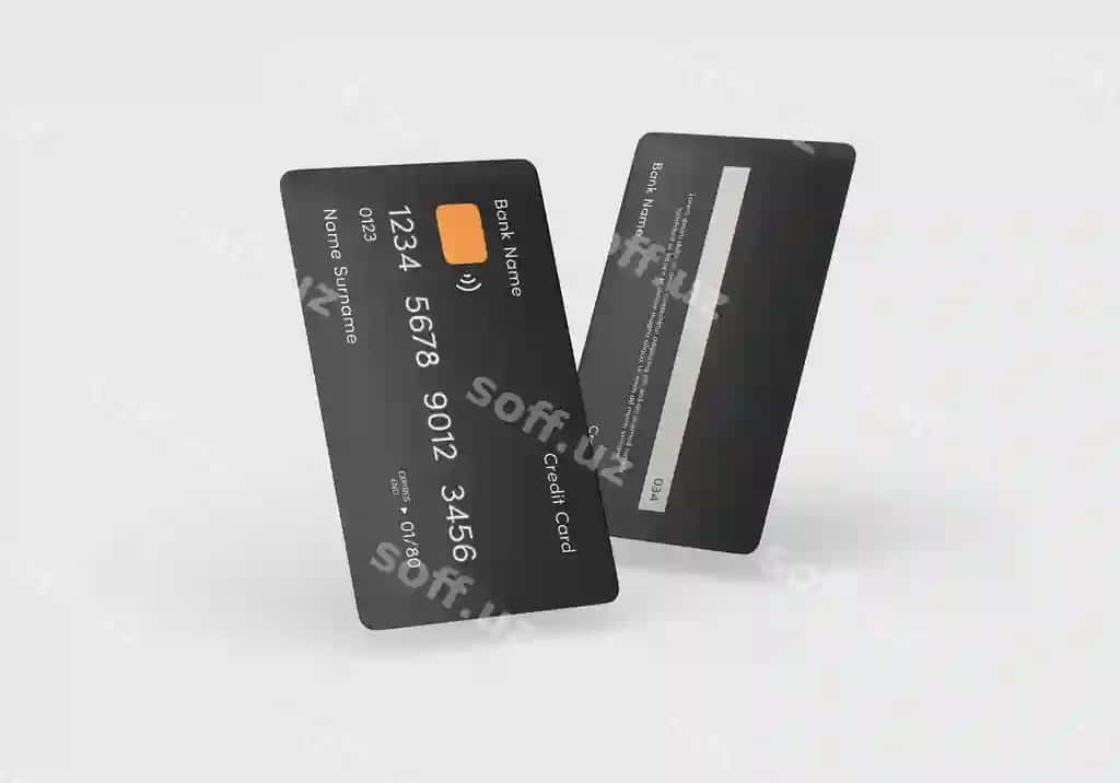 Kredit karta namunasi | Credit card mockup