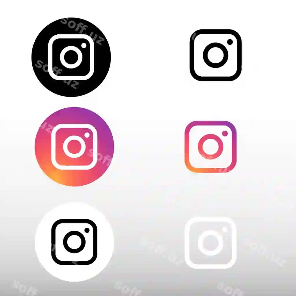Instagram logotiplari to'plami | Instagram logo collection