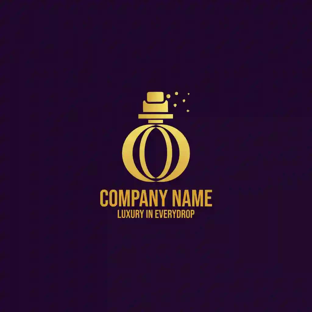 Vektorli hashamatli parfyum logotipi shabloni tushunchasi | Vector luxury perfume logo template concept