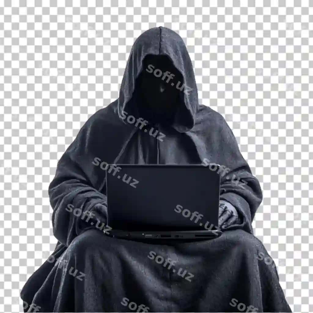 Erkak haker noutbuk bilan png | Male hacker with laptop png