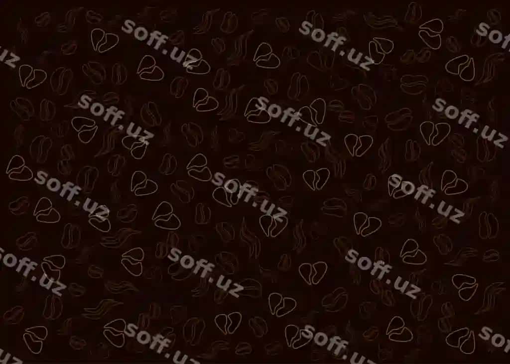 Qahvo bonqonlari yurak issiq tuproq ikonkalar dizayn kafe menyusi qahvo naqshi | Coffee beans heart hot smoke icons design cafe menu coffee pattern