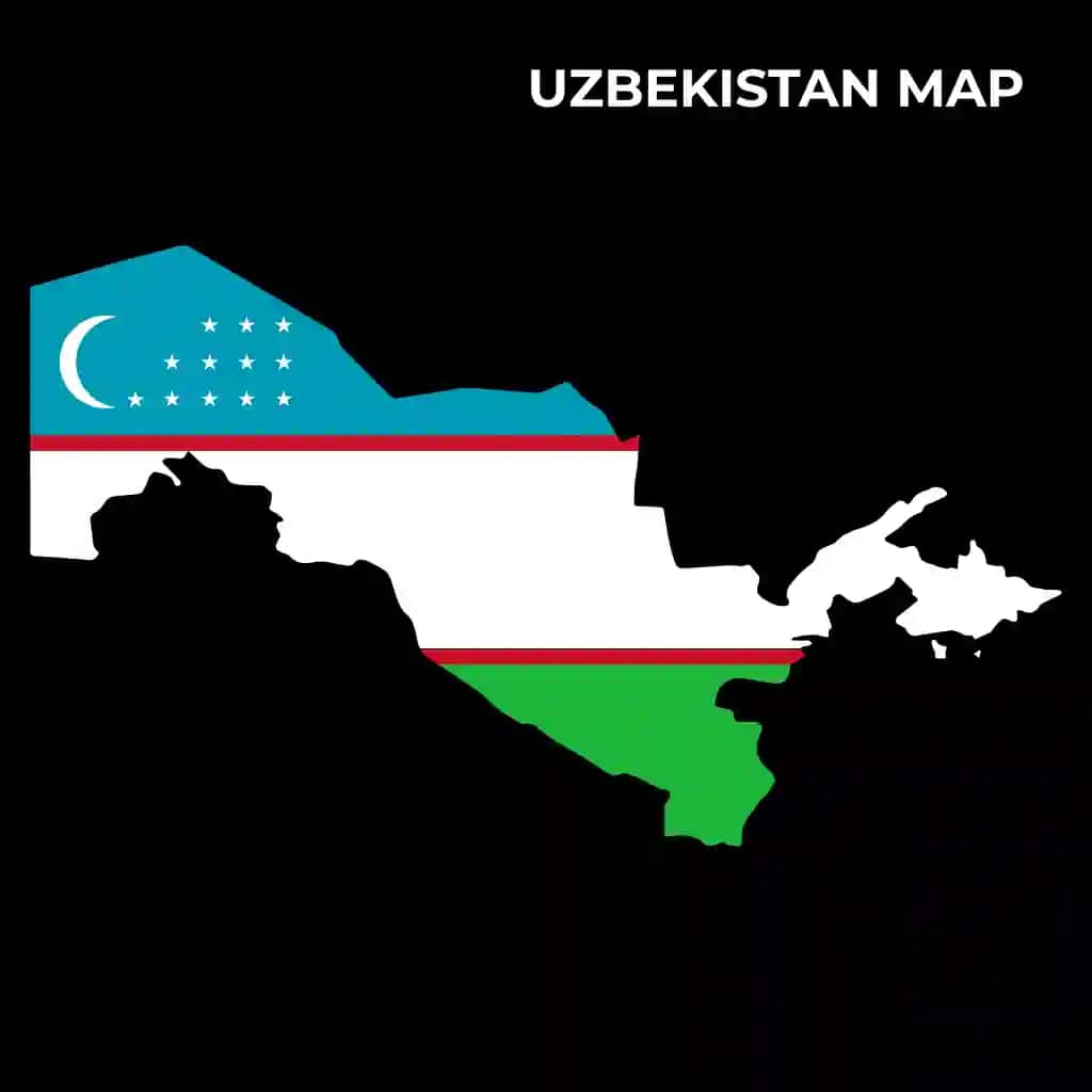 O'zbekiston davlat bayrog'i xaritasi dizayn illyustratsiyasi o'zbekiston davlati | Uzbekistan national flag map design illustration uzbekistan country