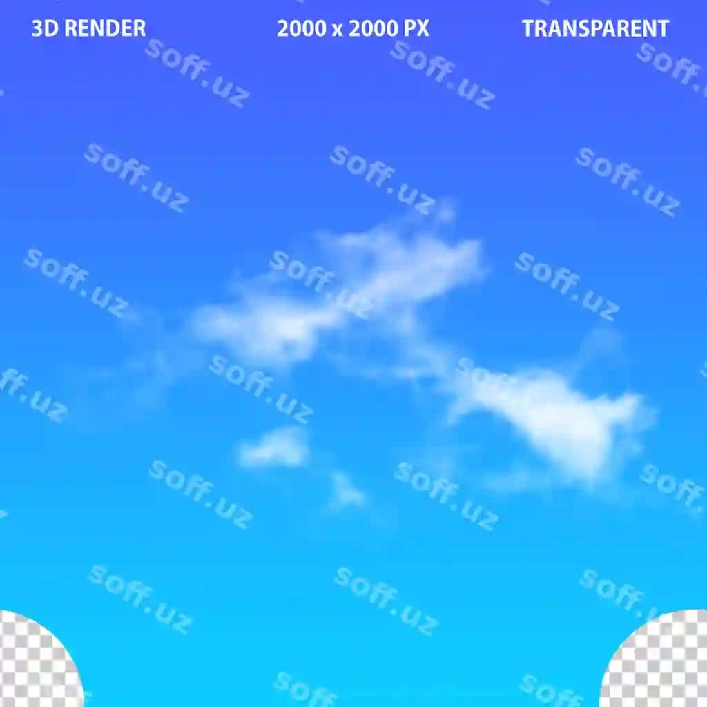 Haqiqiy bulutlar shaffof fonda joylashgan | Realistic clouds set transparent background