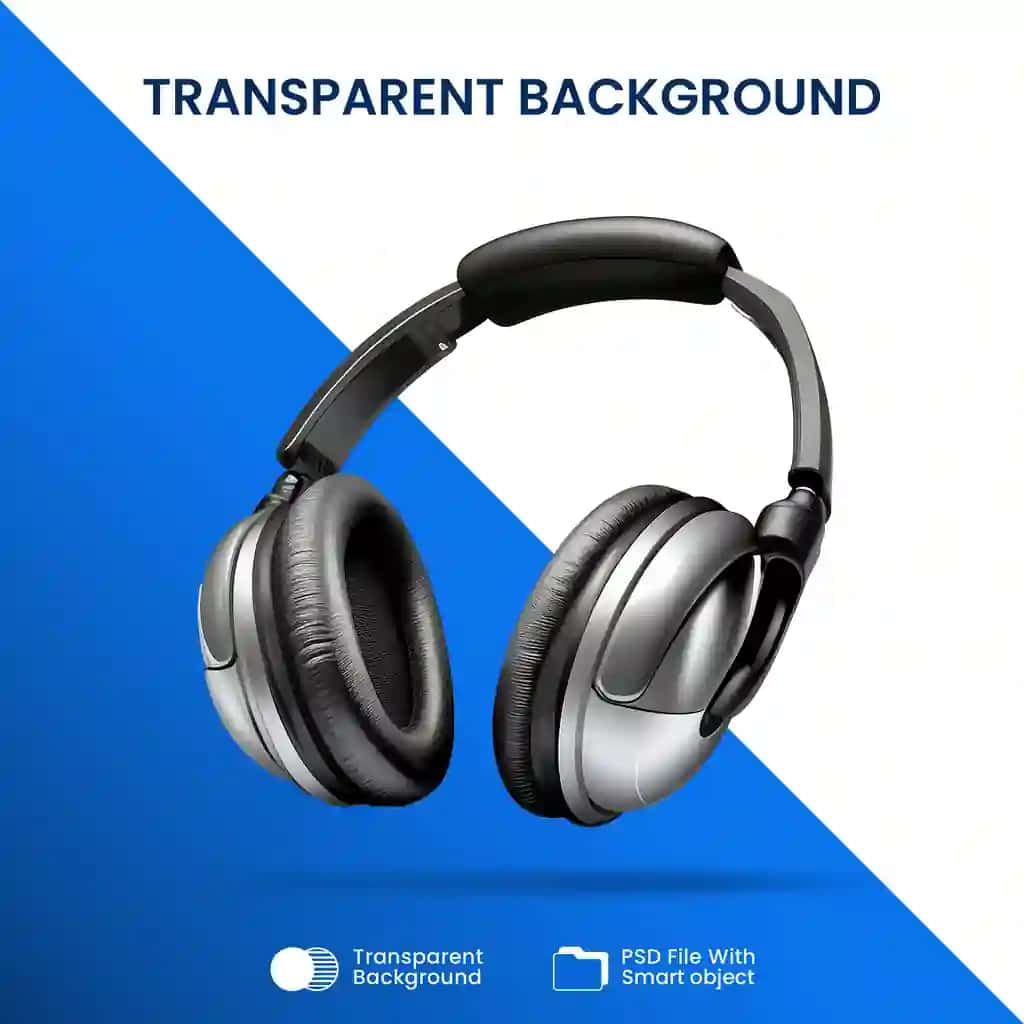 Qora izolyatsiyalangan quloqchin | Black headphone isolated