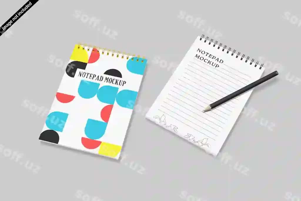 Notepad mockup | Notepad mockup 2
