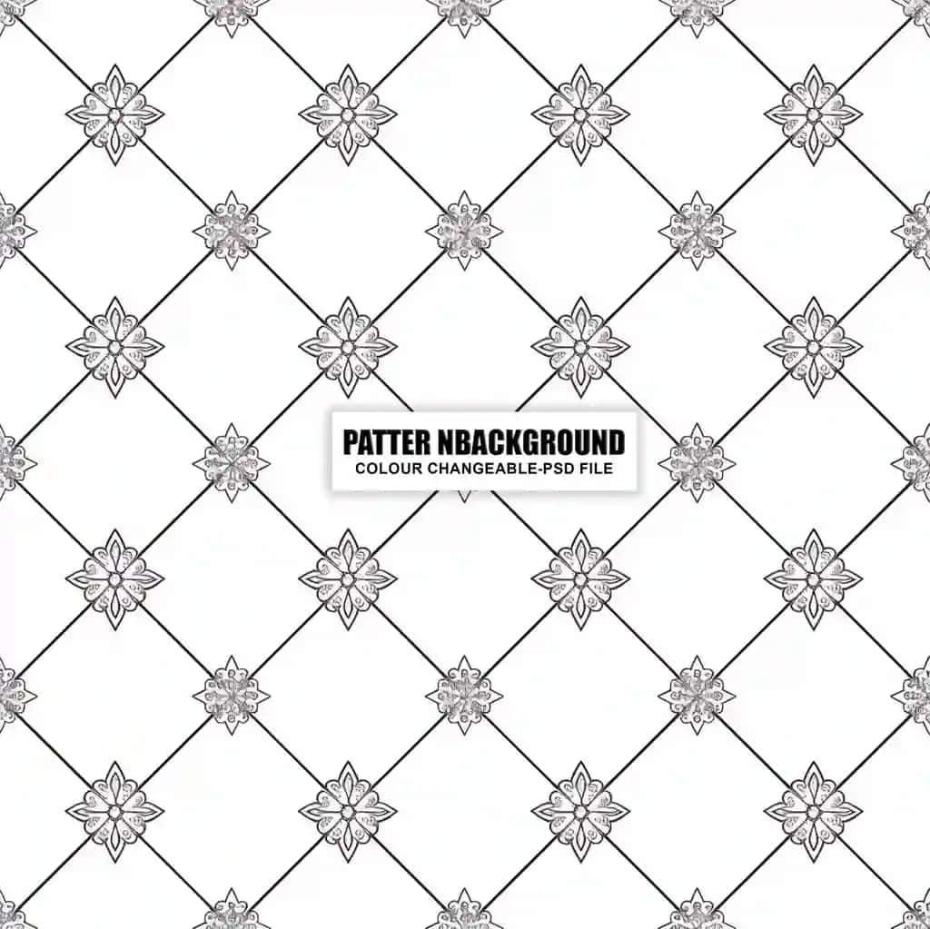 Elegant vintage bezakli geometrik gulli choksiz naqsh | Seamless pattern with elegant vintage ornamental floral geometric