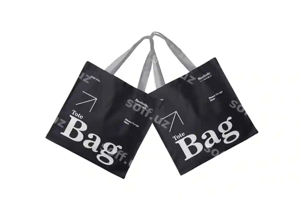 Tote bag brendirovka mockup | Tote bag branding mockup