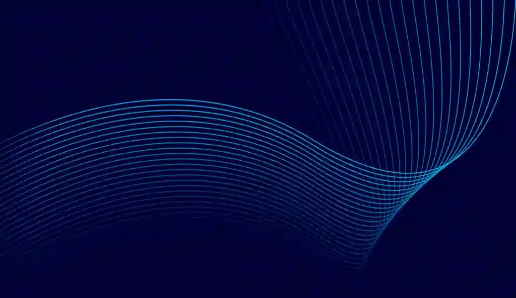 Mavhum ko'k to'lqin chizig'i fonida zamonaviy egri chiziq | Abstract blue wave line background modern curved line