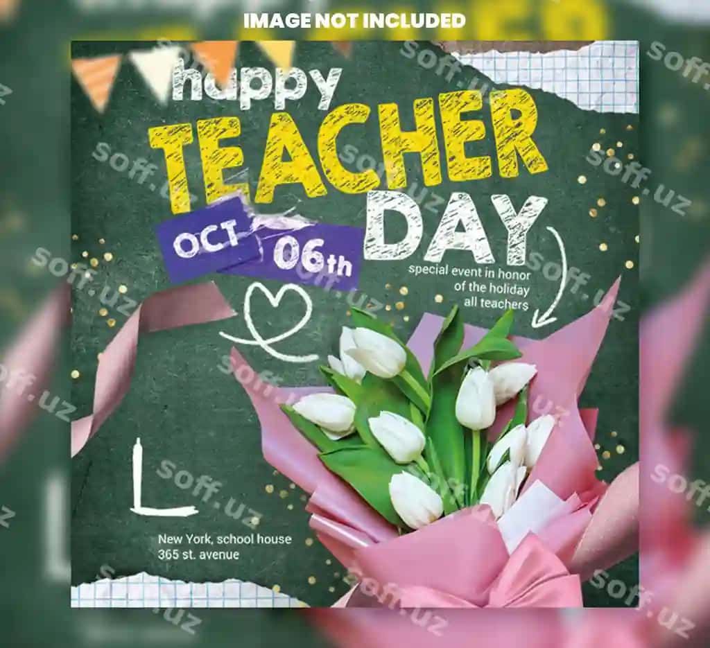O'qituvchilar kuni plakat | Teachers day poster