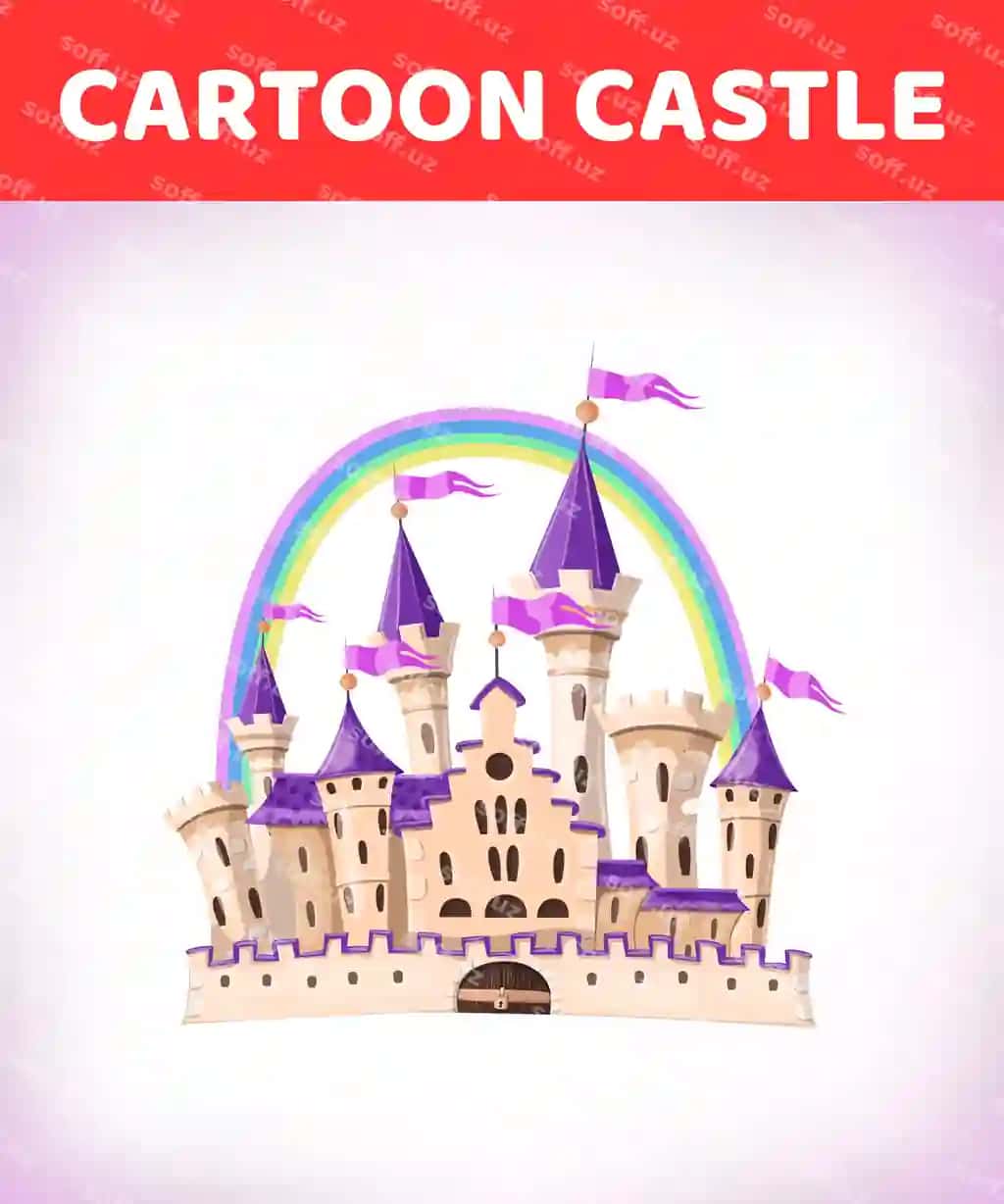 Fairytale multfilm qal'asi yoqimli multfilm qal'a xayoliy ertak | Fairytale cartoon castle cute cartoon castle fantasy fairy tale