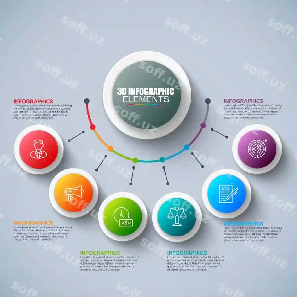 Biznes infografika dizayn shabloni | Business infographics design template