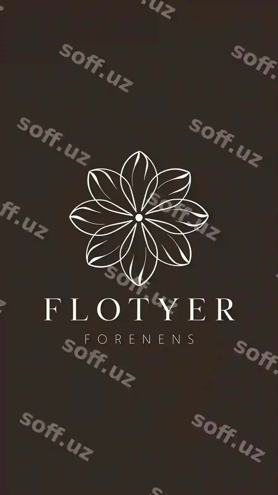 Chiziqli hashamatli gul vektor logotipi abstrakt gulli bezak belgisi nafis premium logotipi | Linear luxury flower vector logo abstact floral ornament sign elegant premium logotype