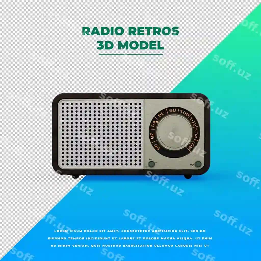 Retro uslubidagi vintage antiqa radio modeli | Retro style vintage antique radio model