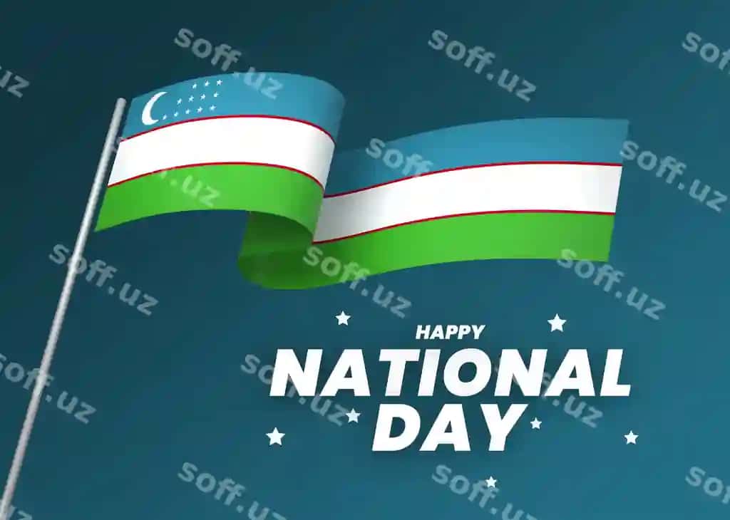 O'zbekiston bayrog'i elementi milliy mustaqillik kuni bayrog'i dizayni | Uzbekistan flag element design national independence day banner