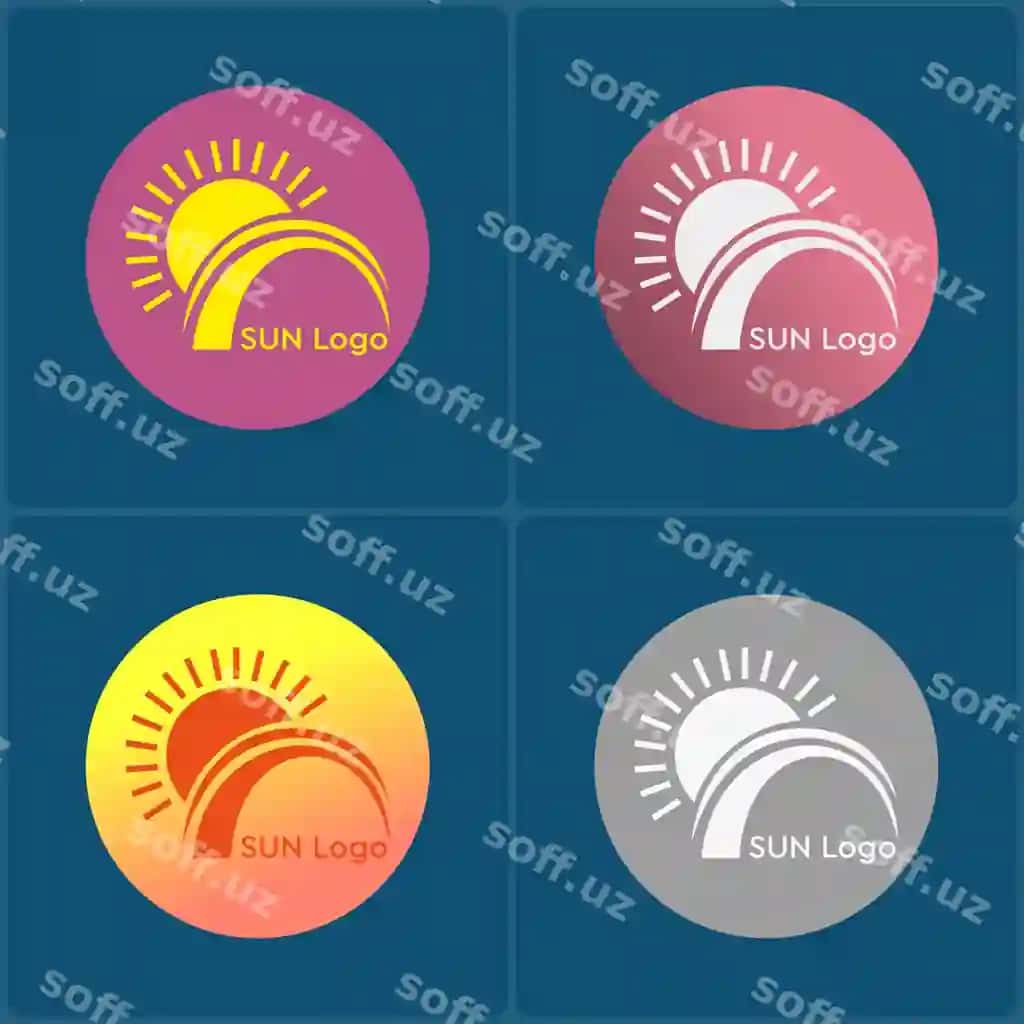Sunset logotip quyosh logotipi vektor | Sunset logo sun logo vector