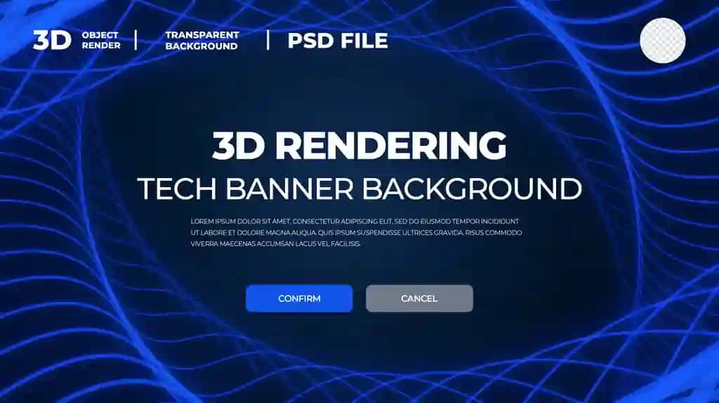 Texnik banner ko'k fon | Tech banner blue background