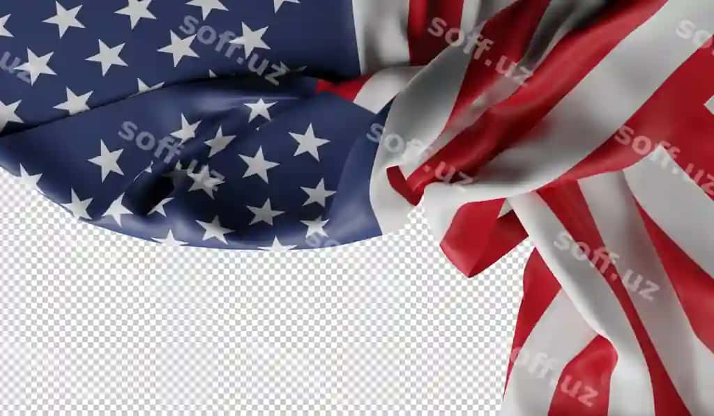 Rasm Amerika bayrog'i 4-iyuly 3d rendering | Image american flag 4th july 3d rendering