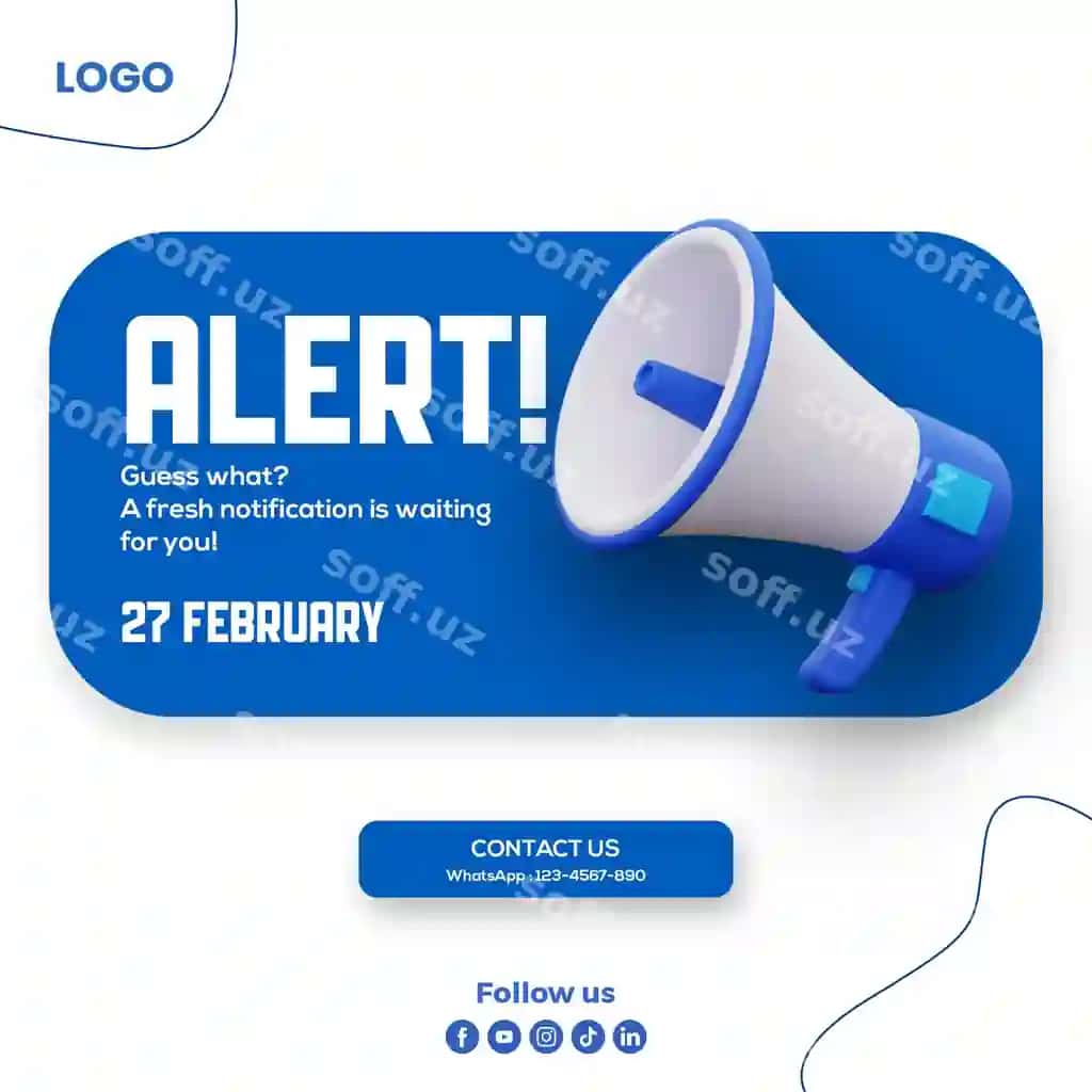 Ijtimoiy tarmoqlardagi muhim e'lon | Important announcement social media post