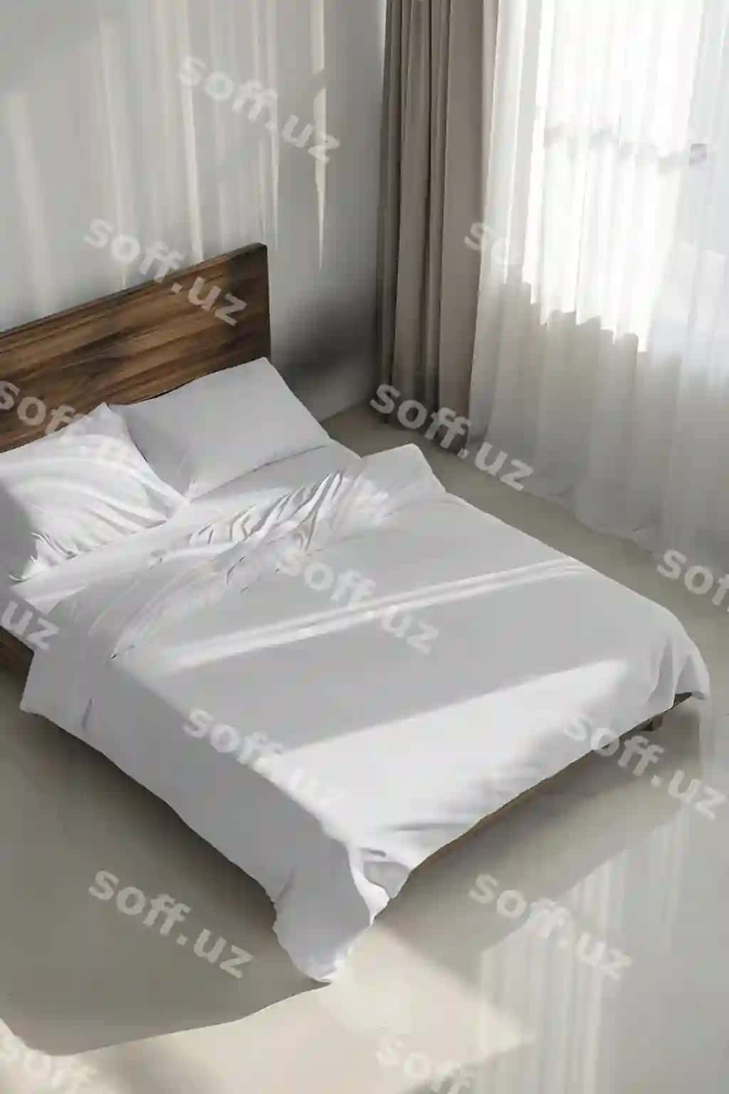 Yotoq matizi ichki dizayn namunasi | Bed linen interior mockup